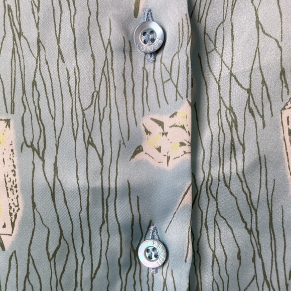 Vintage Fendi Jeans Roma Button Down Blue - Picture 4 of 11